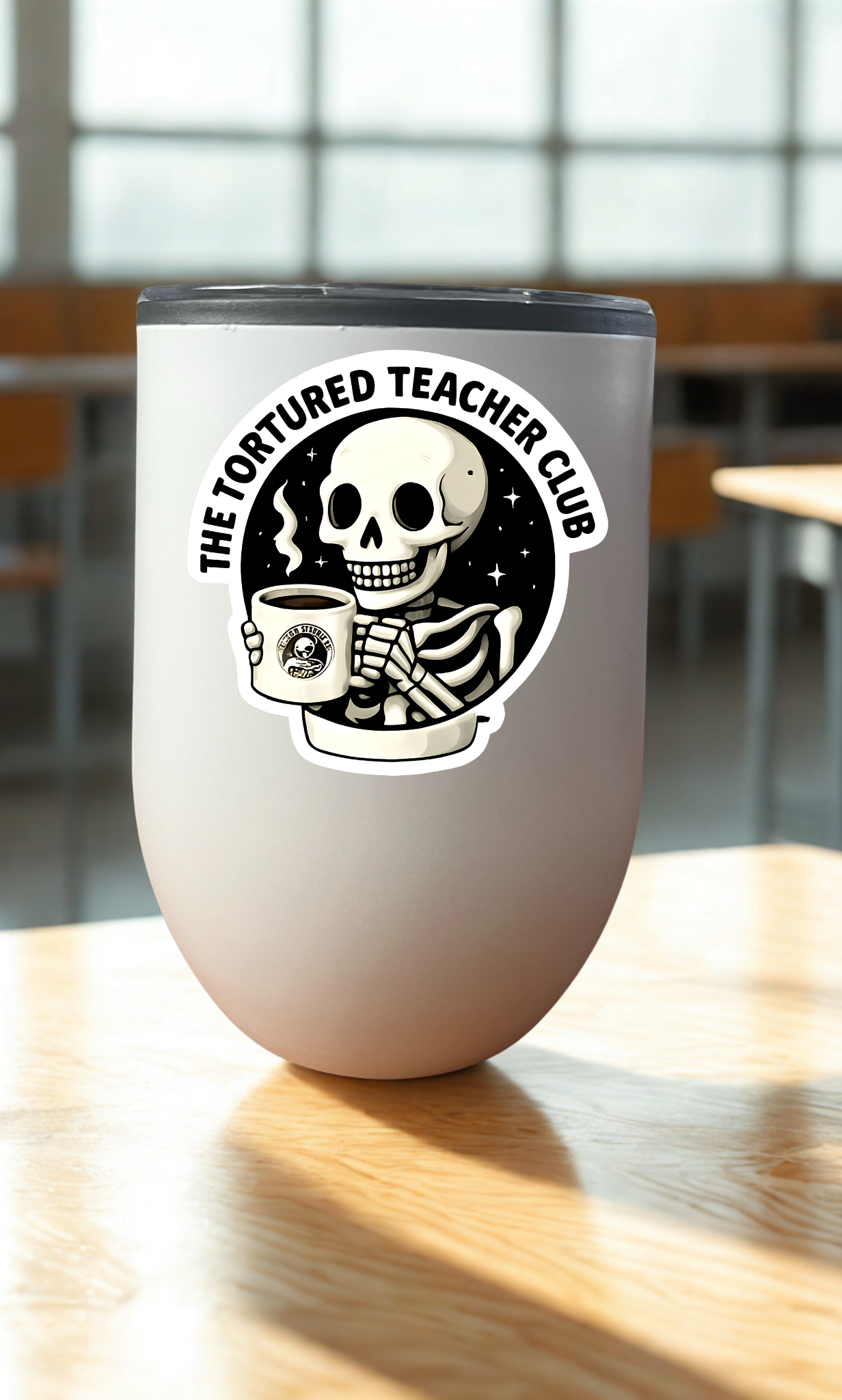 The Tortured Teacher Club Logo Drinkware