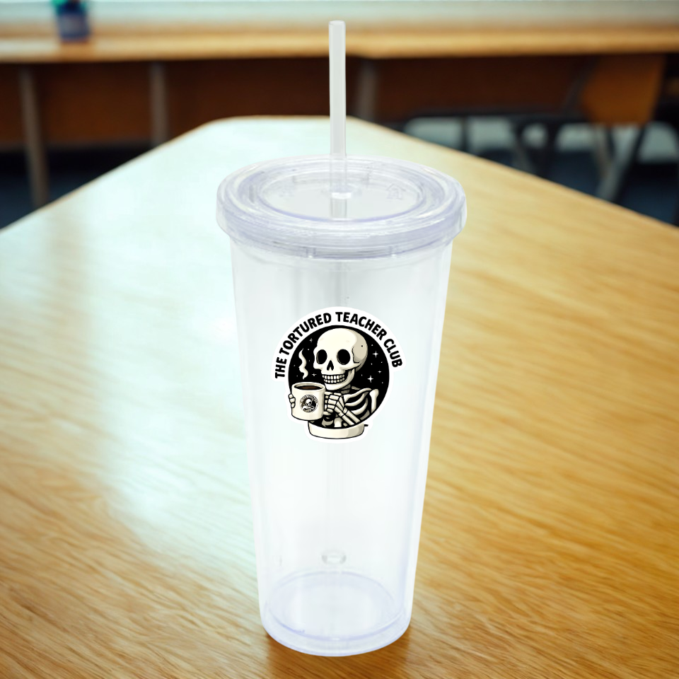The Tortured Teacher Club Logo Drinkware