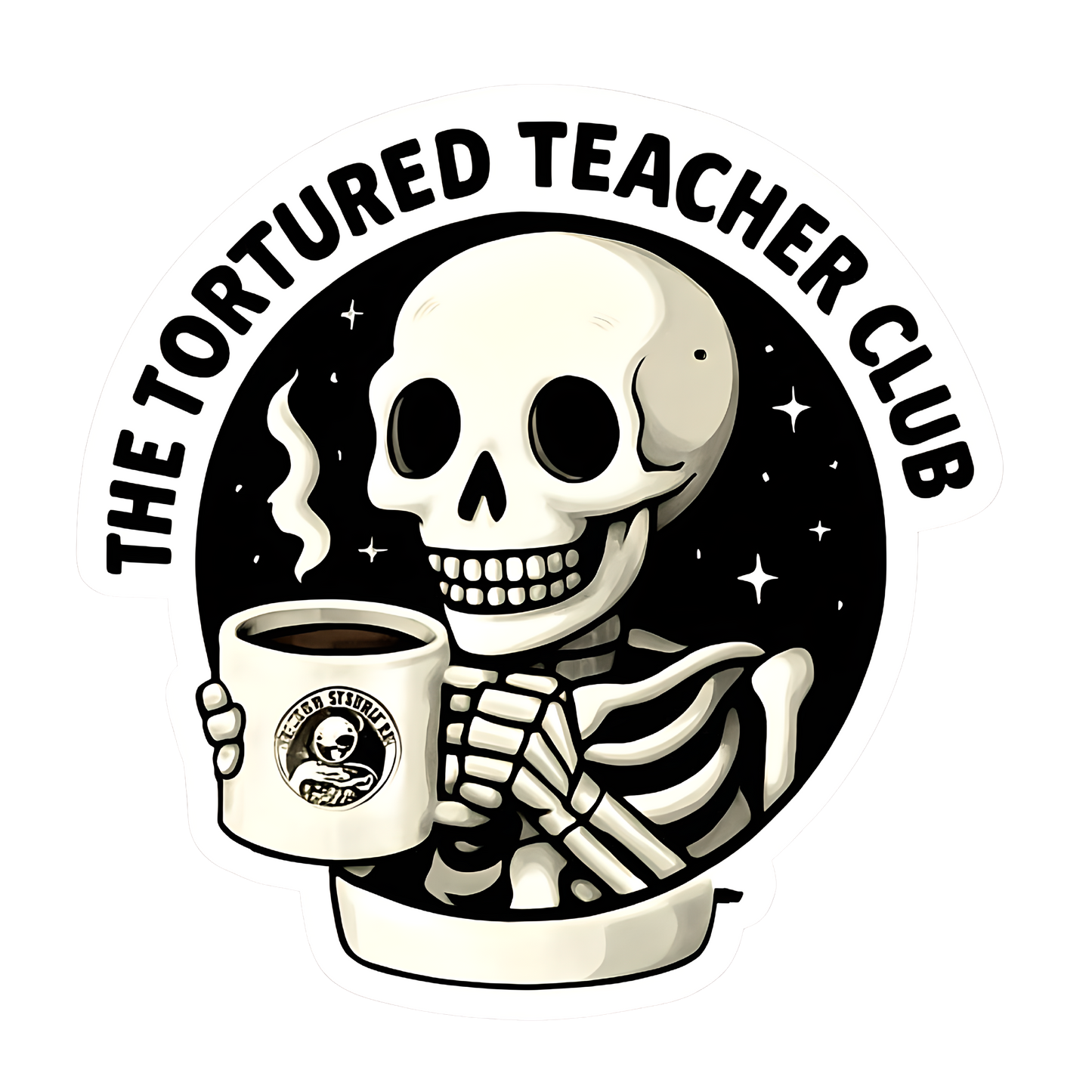 The Tortured Teacher Club Logo Drinkware