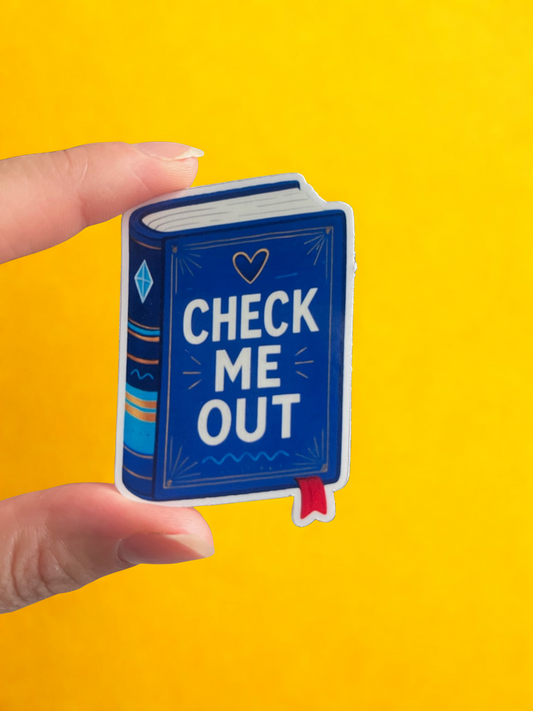 Check me out Sticker