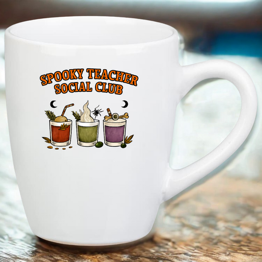 Spooky Teacher Social Cub Teacher Drinkware