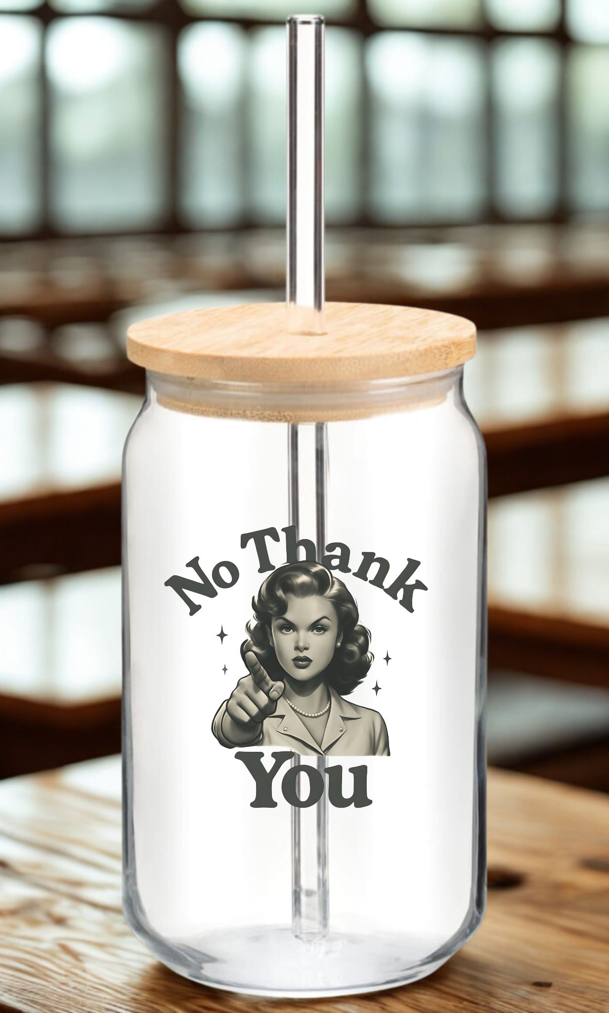 No Thank You! Teacher Drinkware