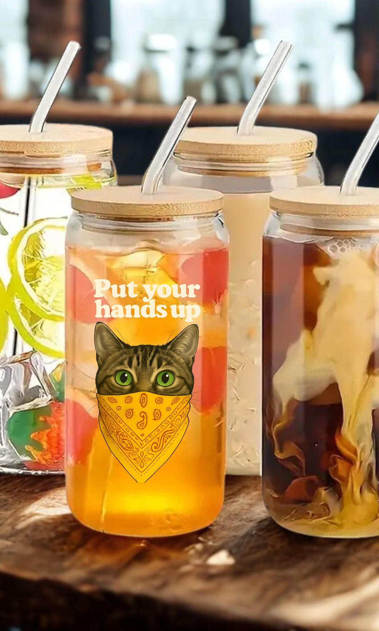 Put your hands up! Teacher Drinkware