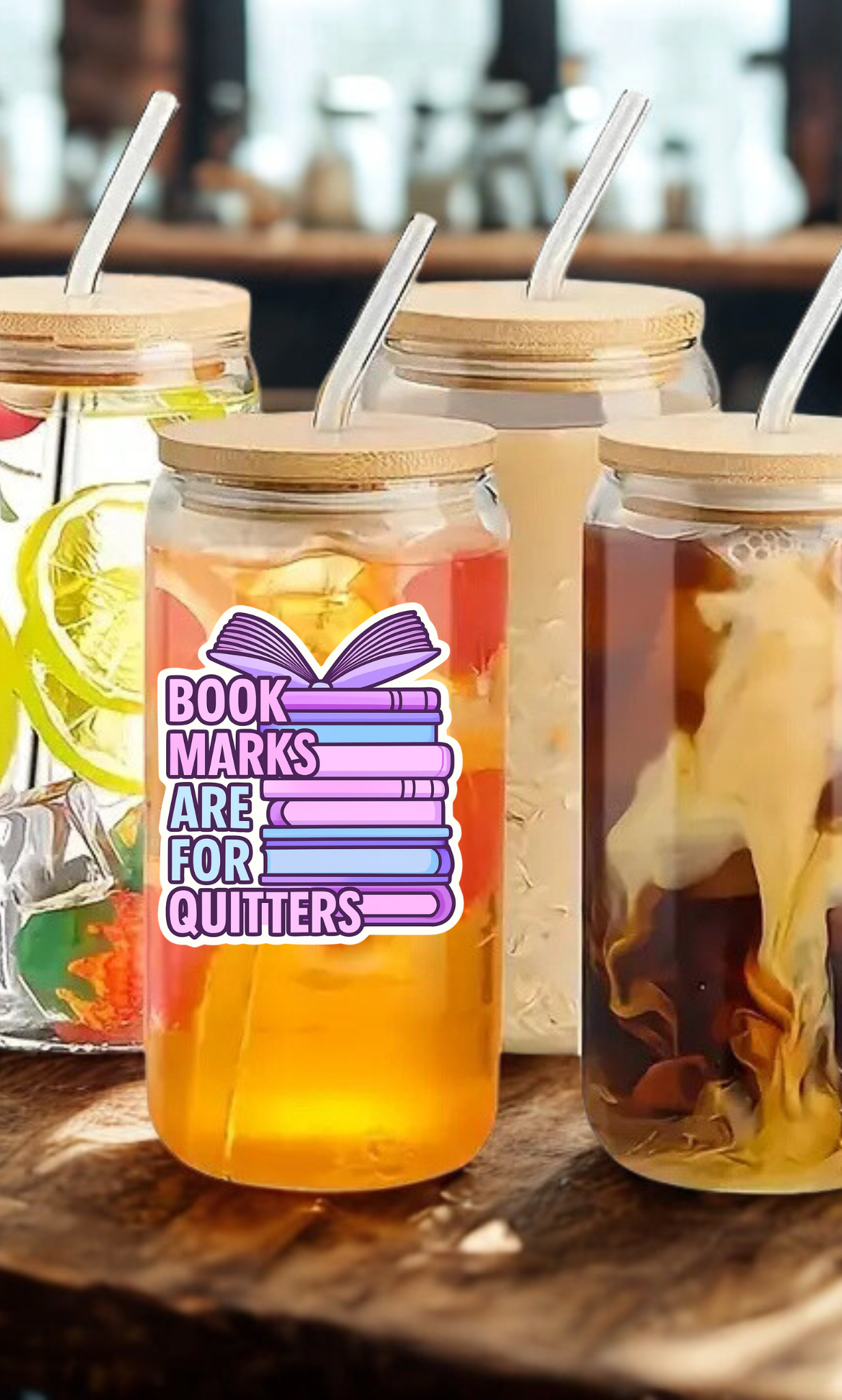 Bookmarks are for Quitters Drinkware