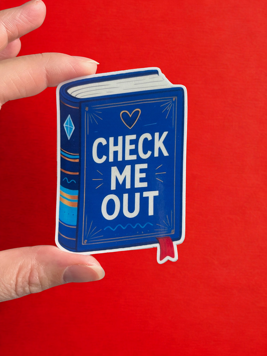 Check me out Sticker