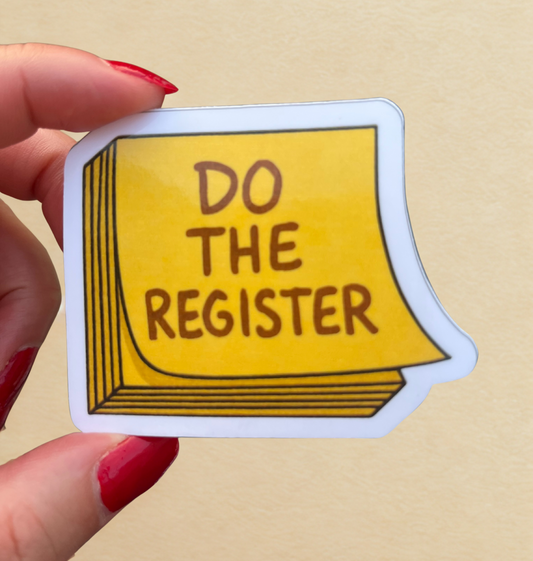 Do the Register Laptop/Notebook Sticker