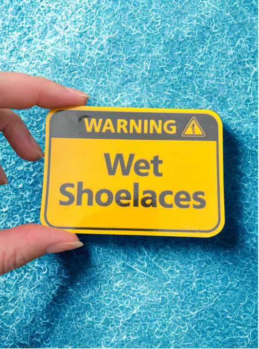 Wet Shoelaces Laptop/Notebook Sticker