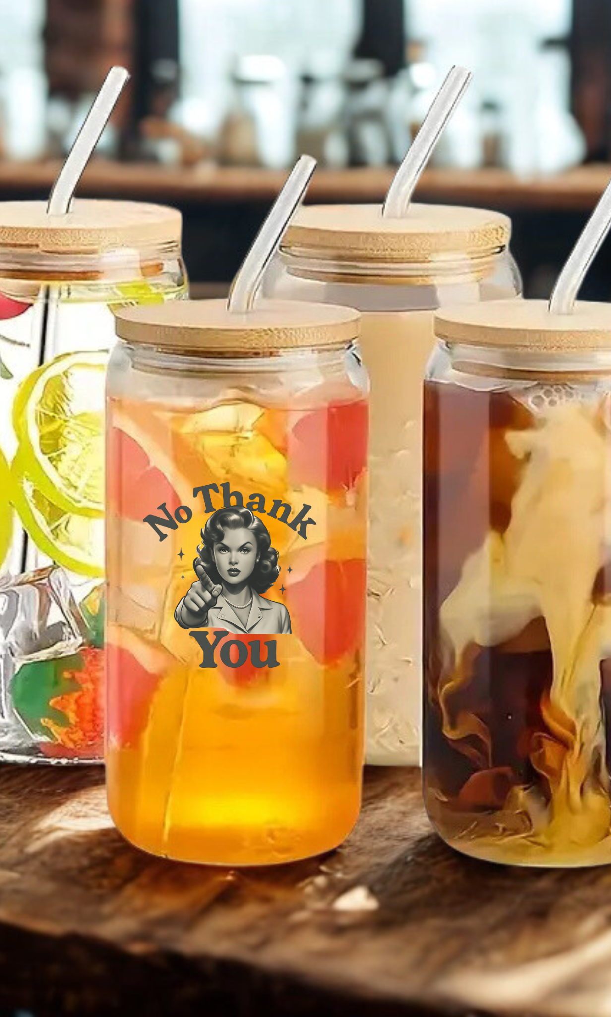 No Thank You! Teacher Drinkware